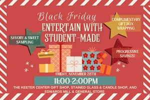 College of the Ozarks will host a Black Friday Retail Event, Friday, Nov. 28, from 11 a.m. – 2 p.m. 